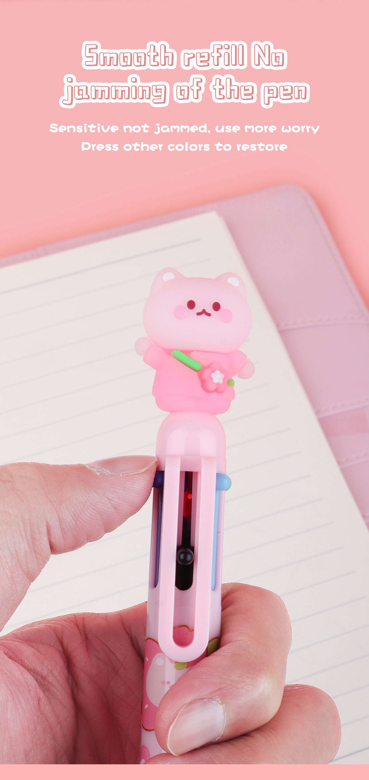 Sakura Cat Six Colours Pen