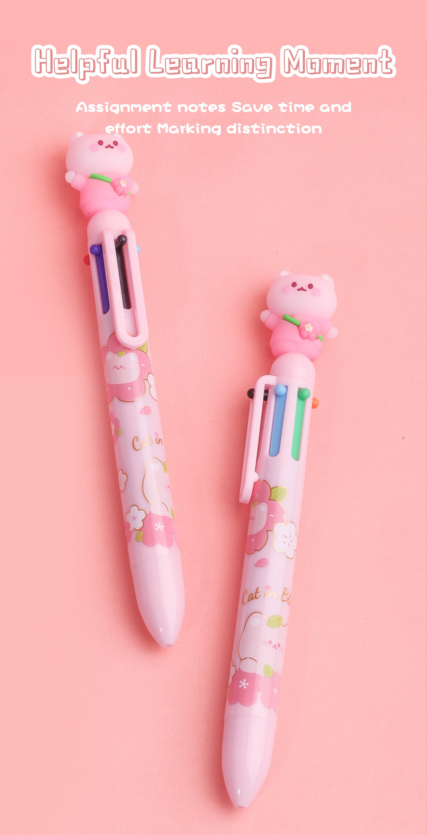 Sakura Cat Six Colours Pen