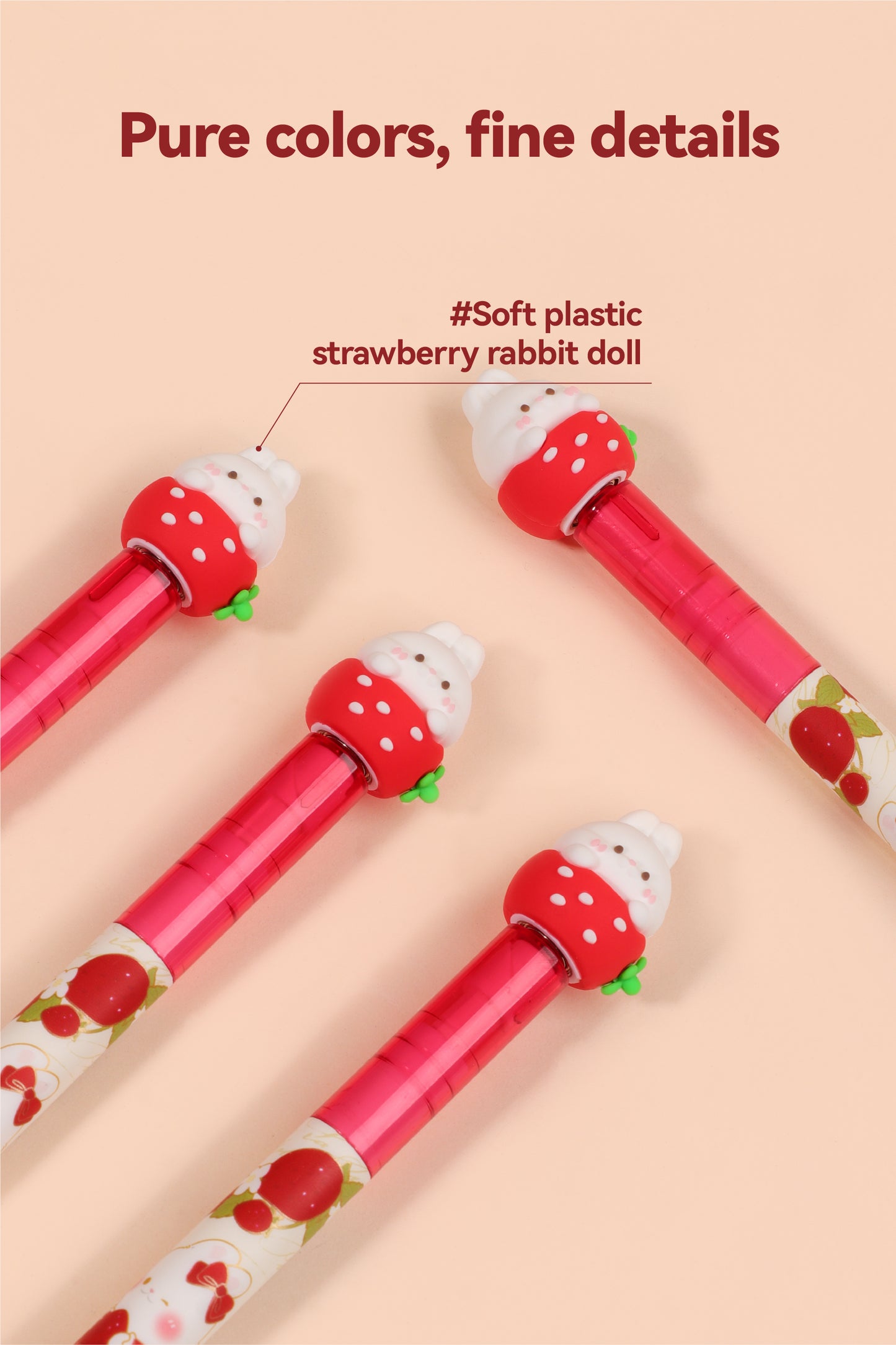 Strawberry Bunny Rotation Pen