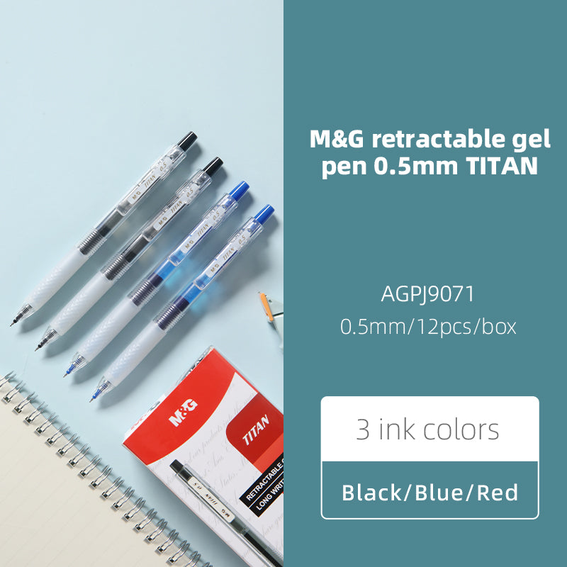 M&G Super Jumbo Retractable Gel Pen 12PCS