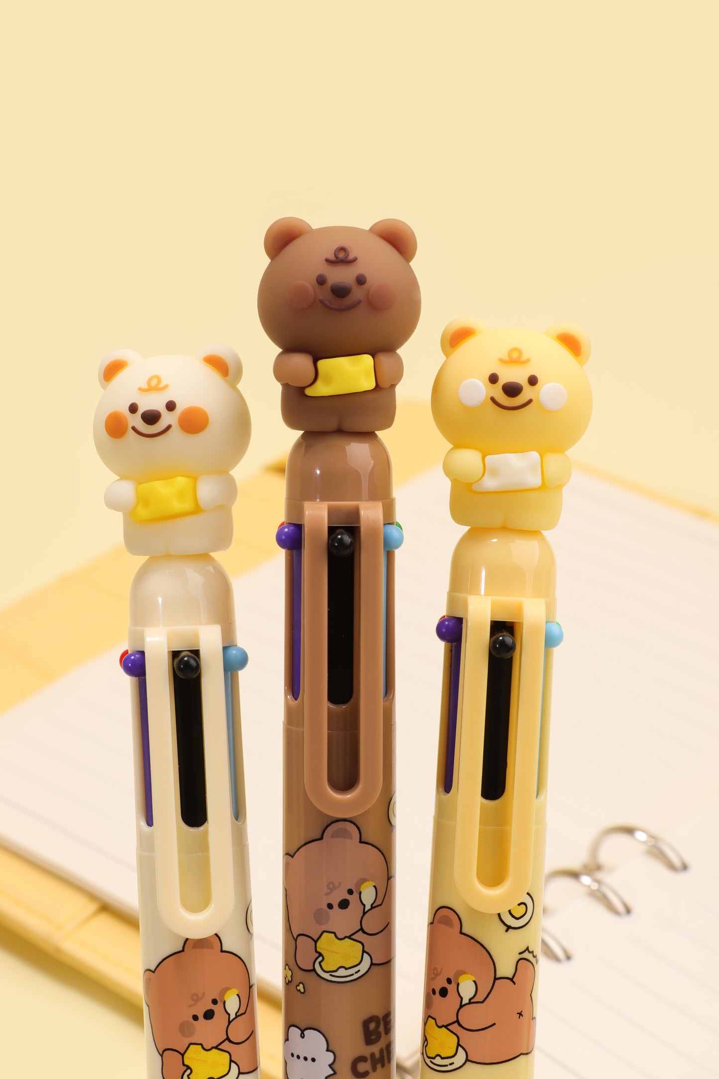 Cheese Bear Six Colours Pen