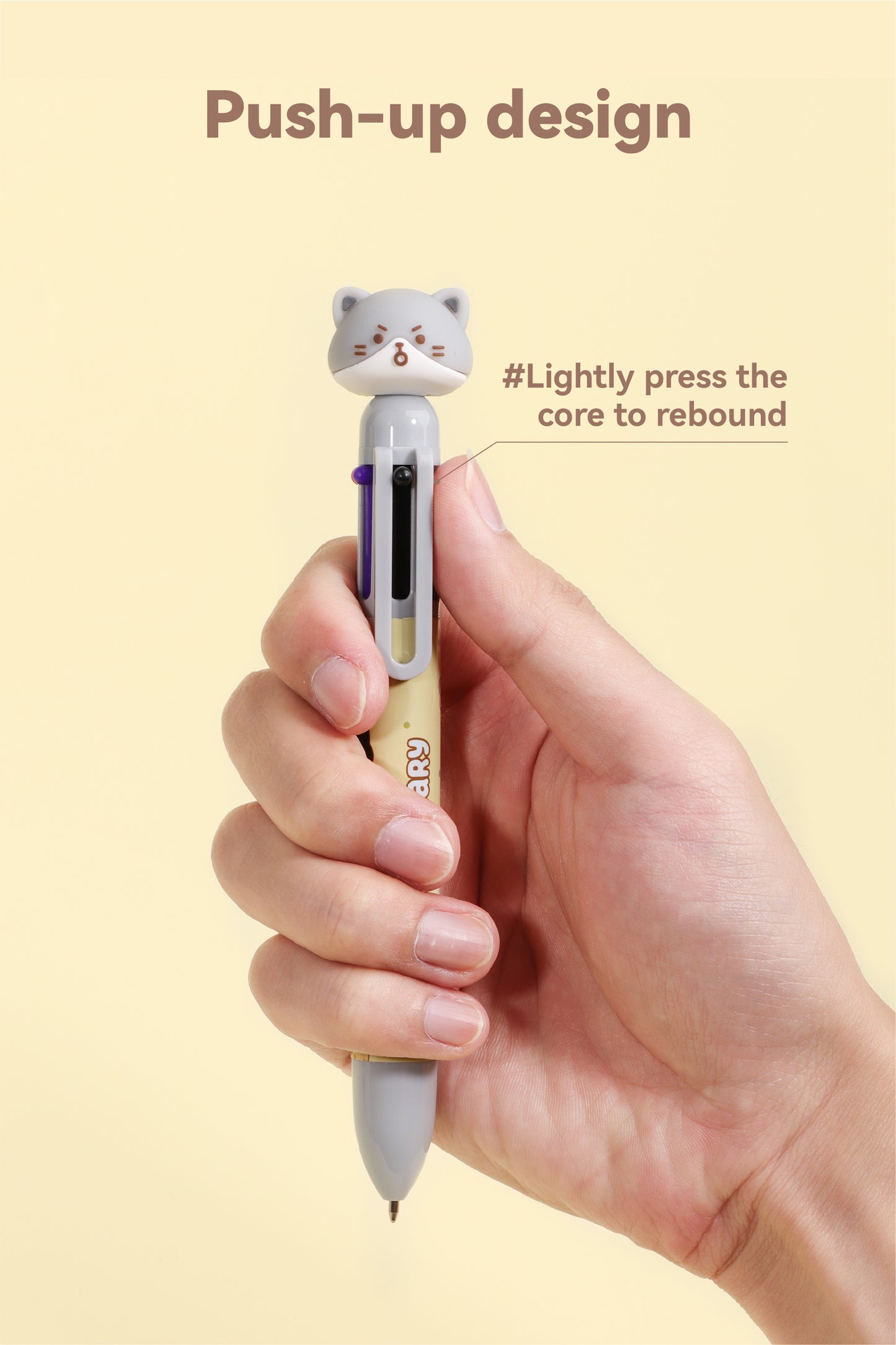 Cat Diary Six Colours Pen