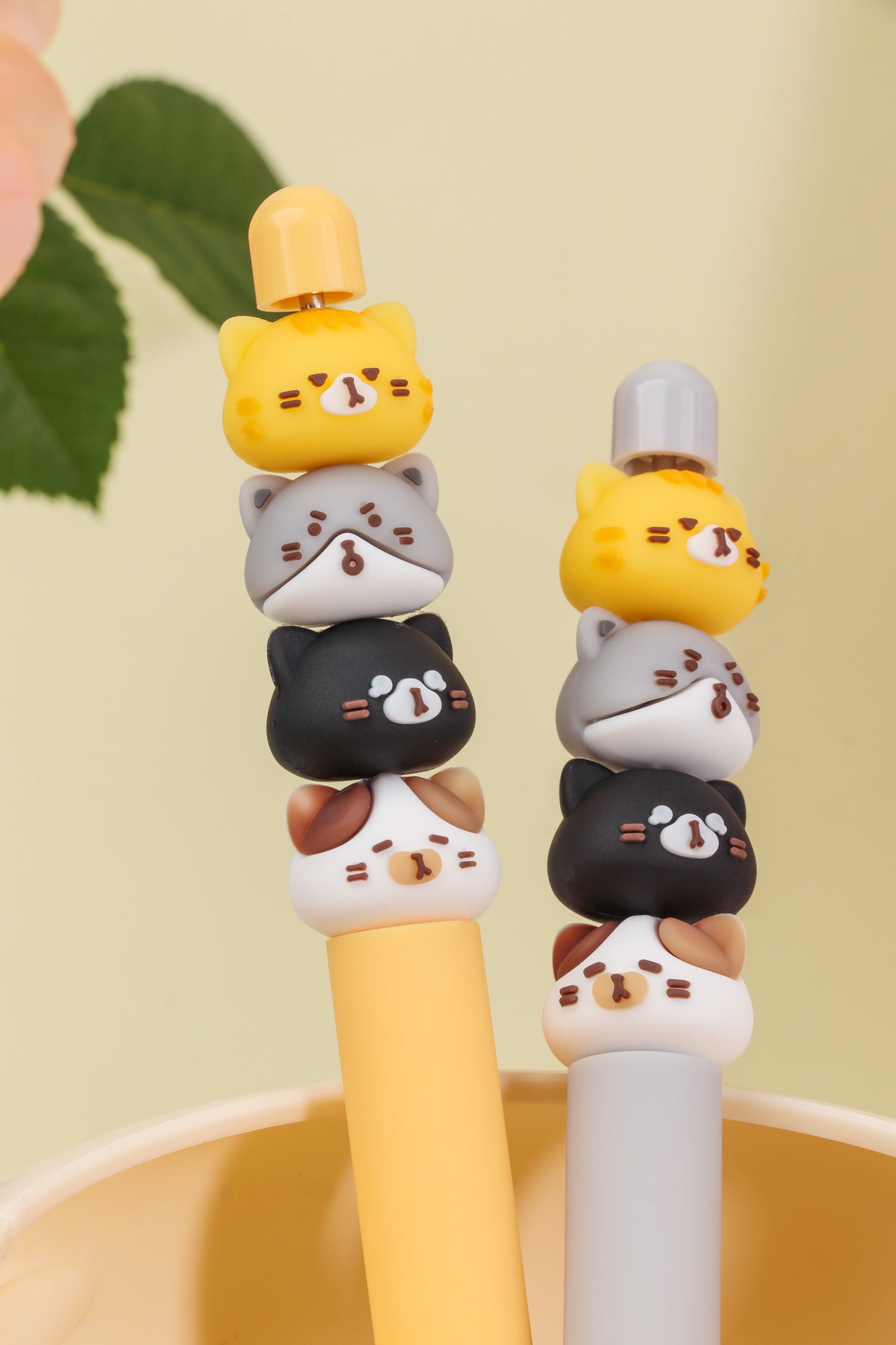 Cat Diary Beads String Pen
