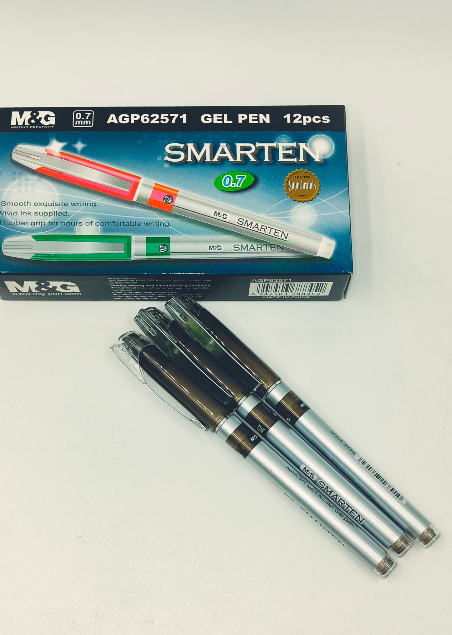 M&G Stick Gel Pen 0.7mm 12PCS