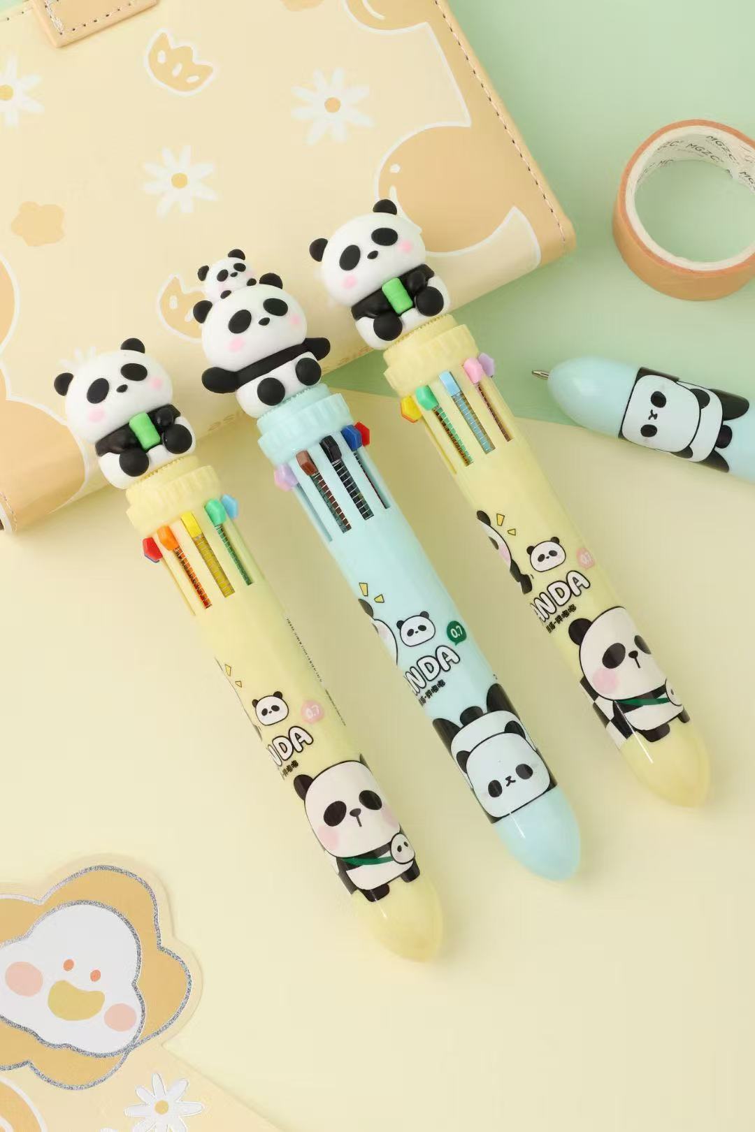 Diligent Panda Ten Colours Pen