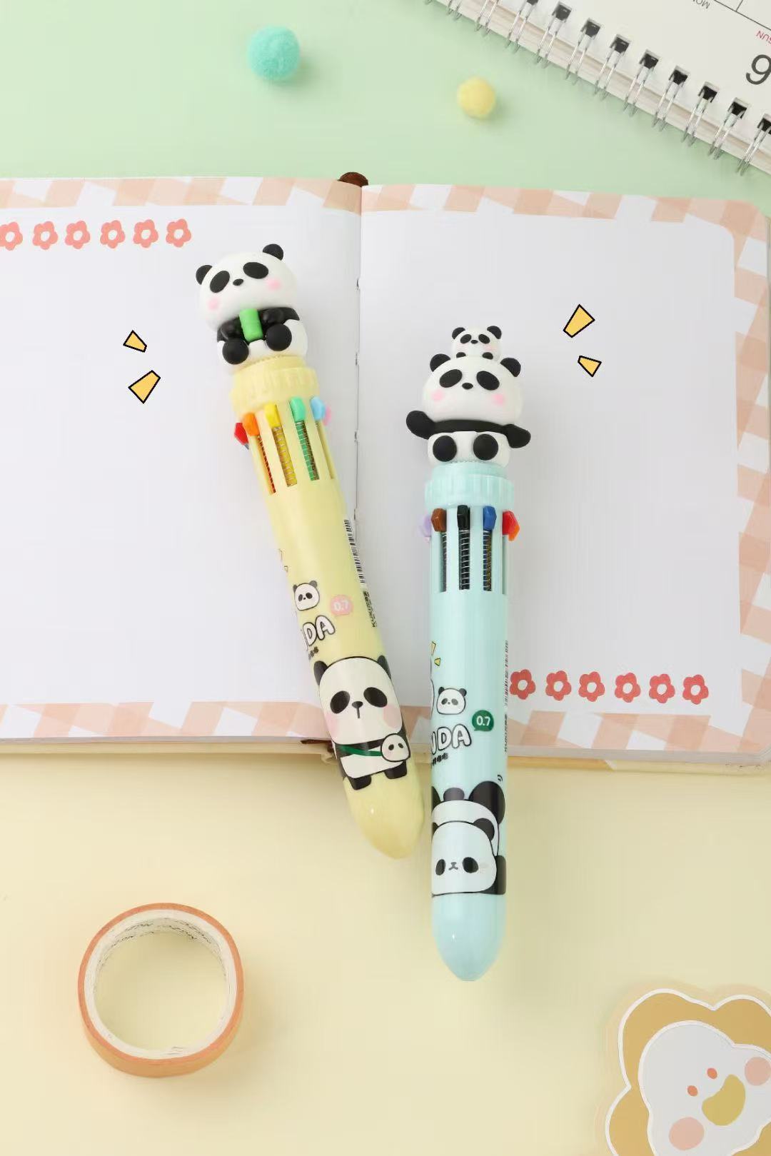 Diligent Panda Ten Colours Pen