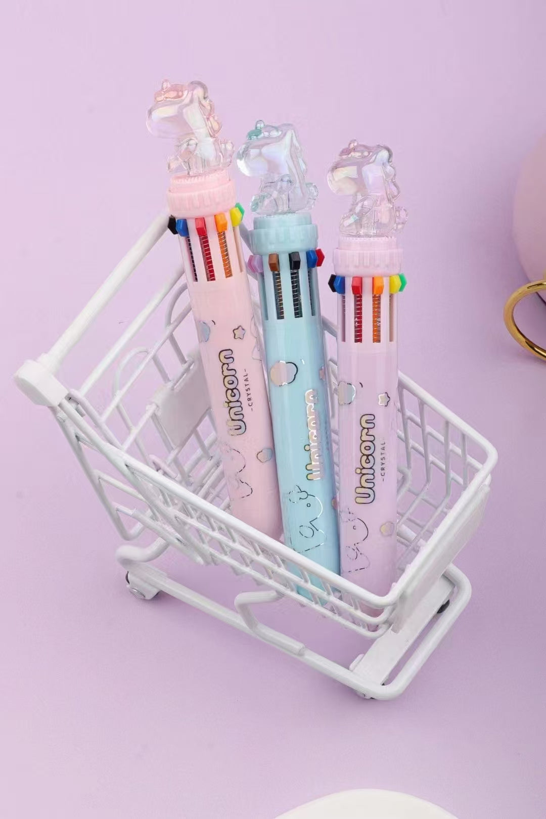 Crystal Unicorn Ten Colours Pen