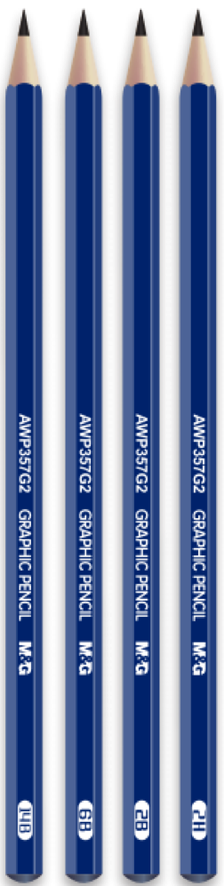 M&G Graphic Pencil 4 PCS set