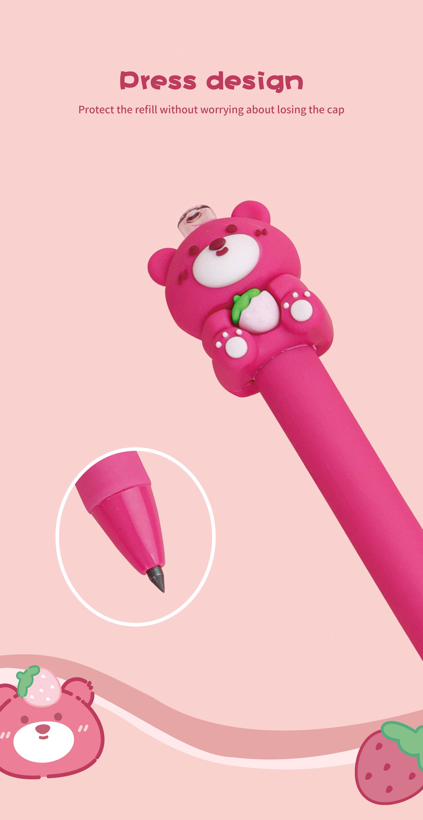 Strawberry Bear Durable Pencil HB
