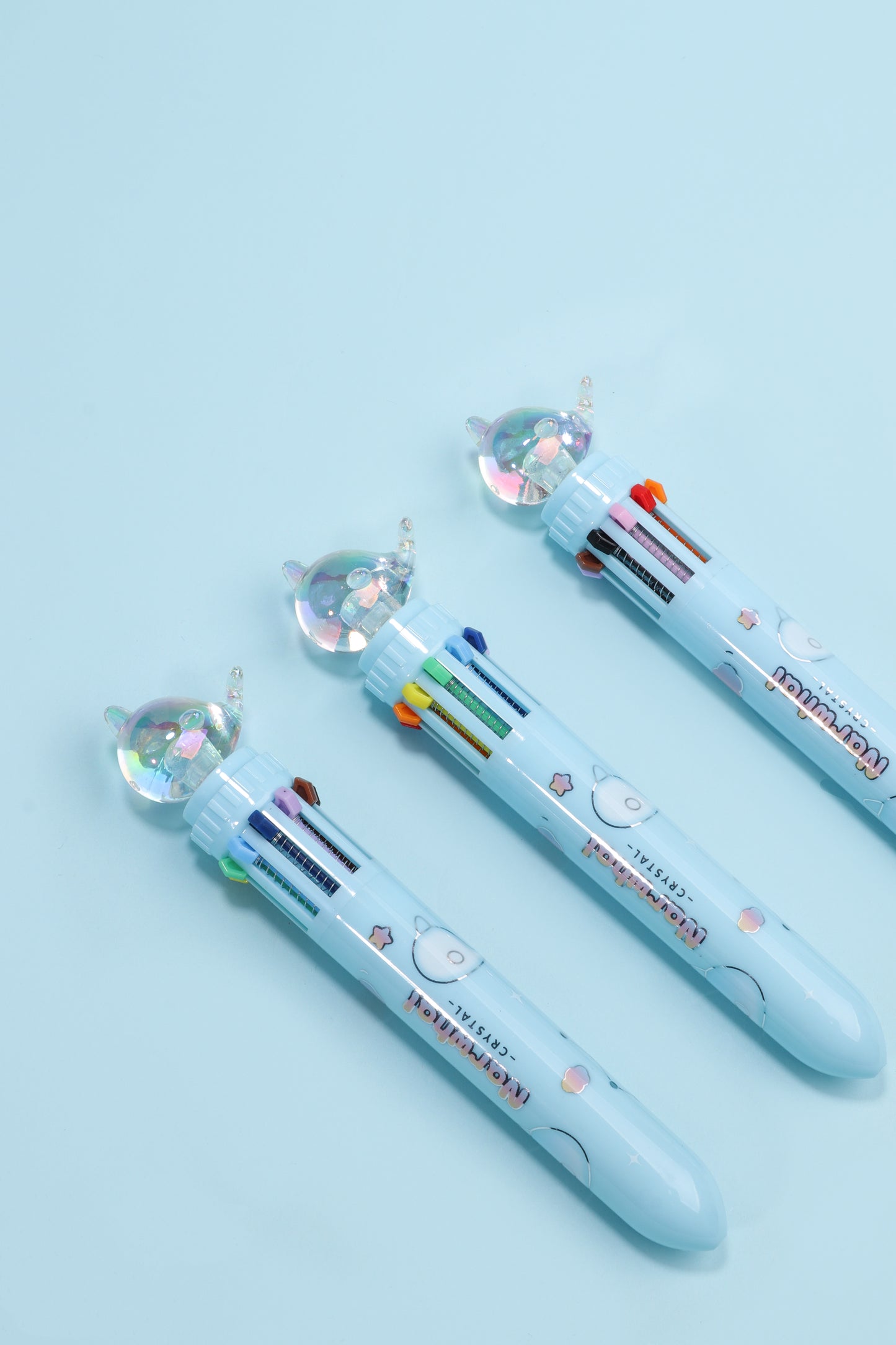 Crystal Narwhal Ten Colour Pen