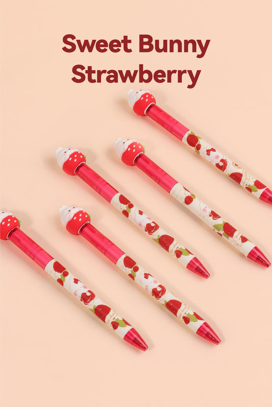 Strawberry Bunny Rotation Pen