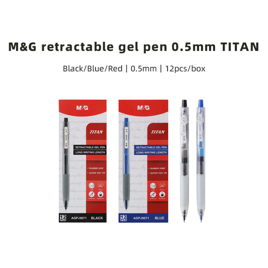 M&G Super Jumbo Retractable Gel Pen 12PCS