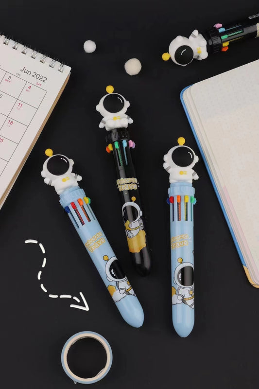 Space Astronaut Ten Colours Pen