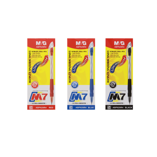 M&G M7 Semi Gel Ball Pen 0.77mm 12PCS