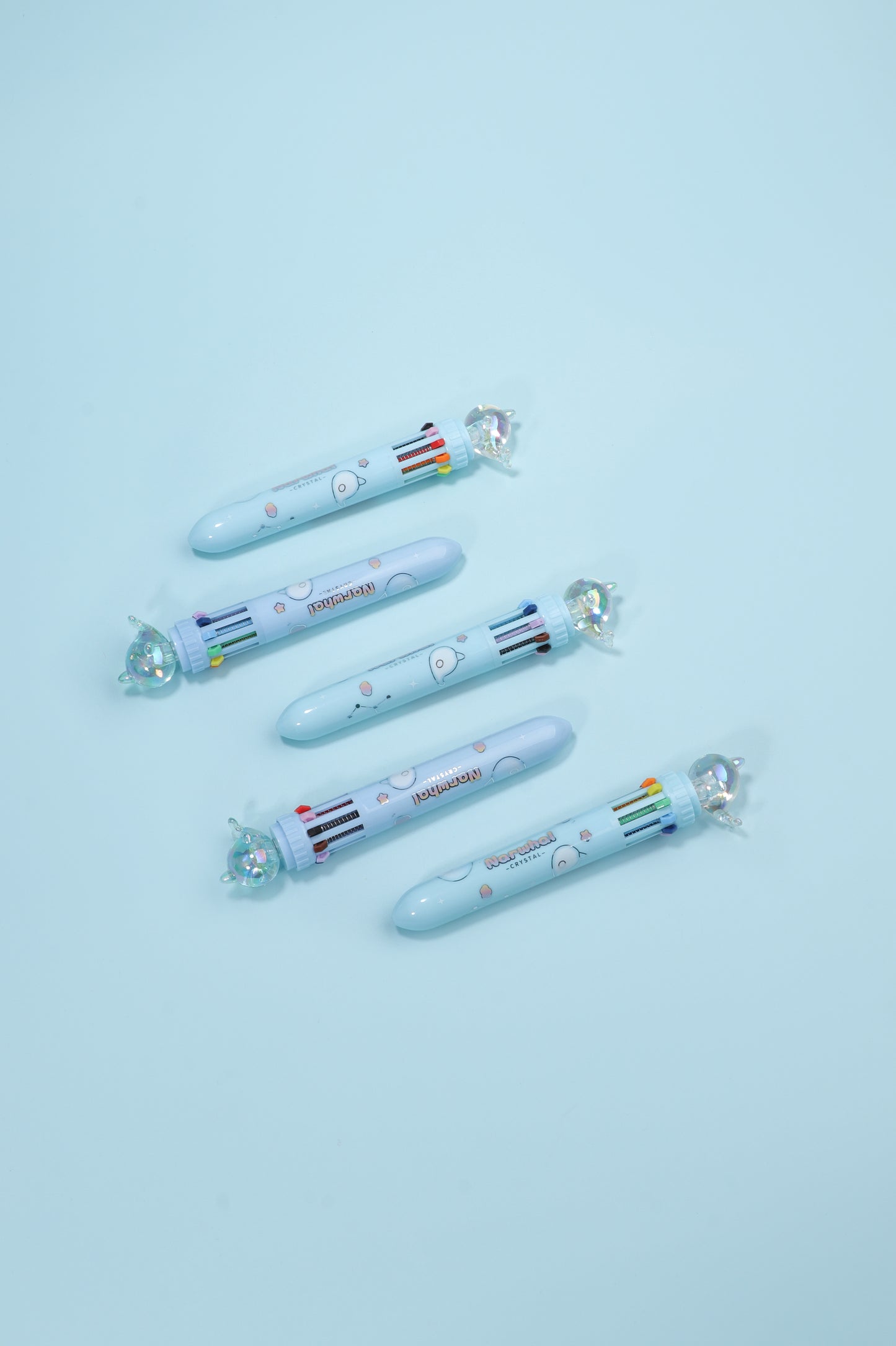 Crystal Narwhal Ten Colour Pen