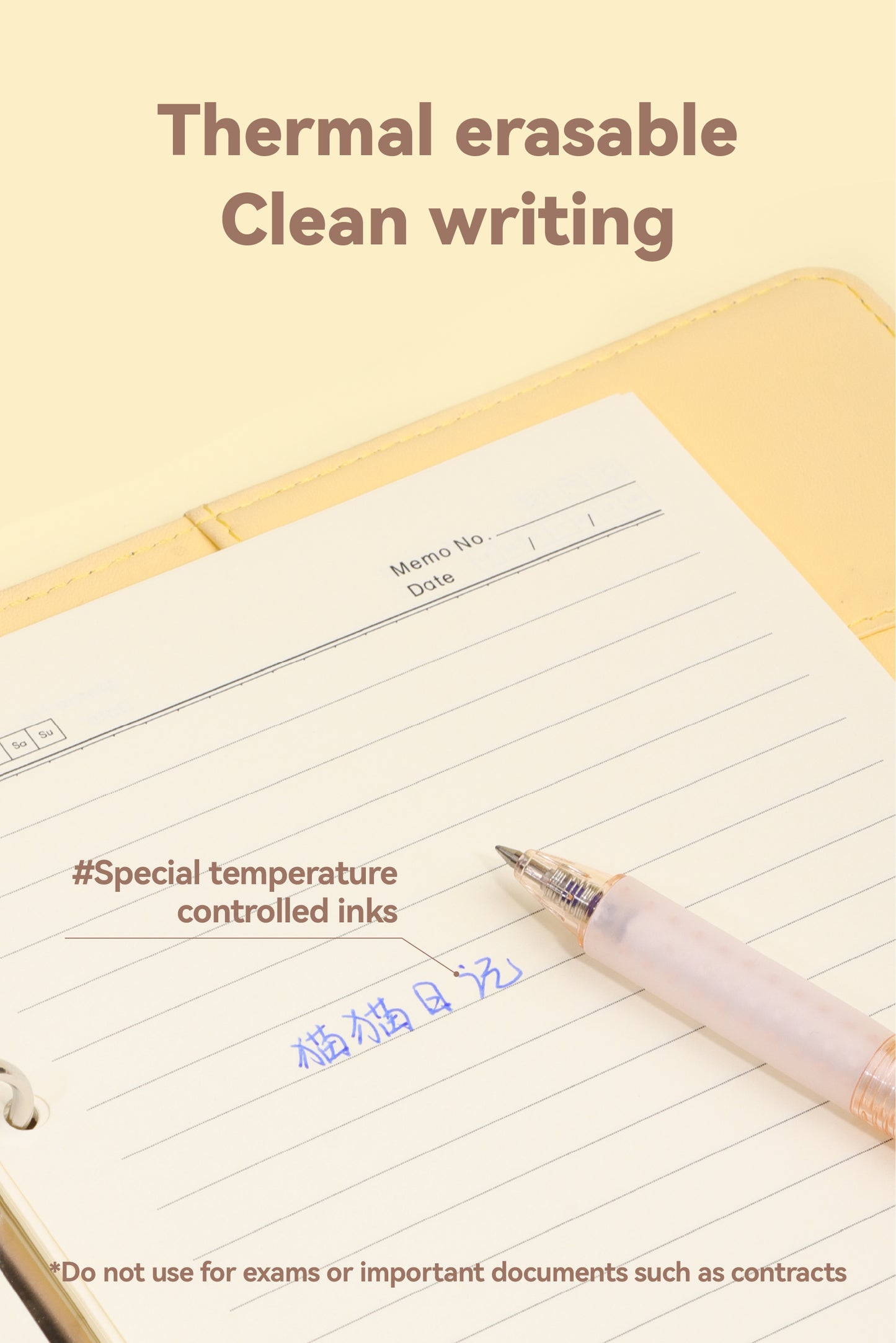 Cat Diary Erasable Pen