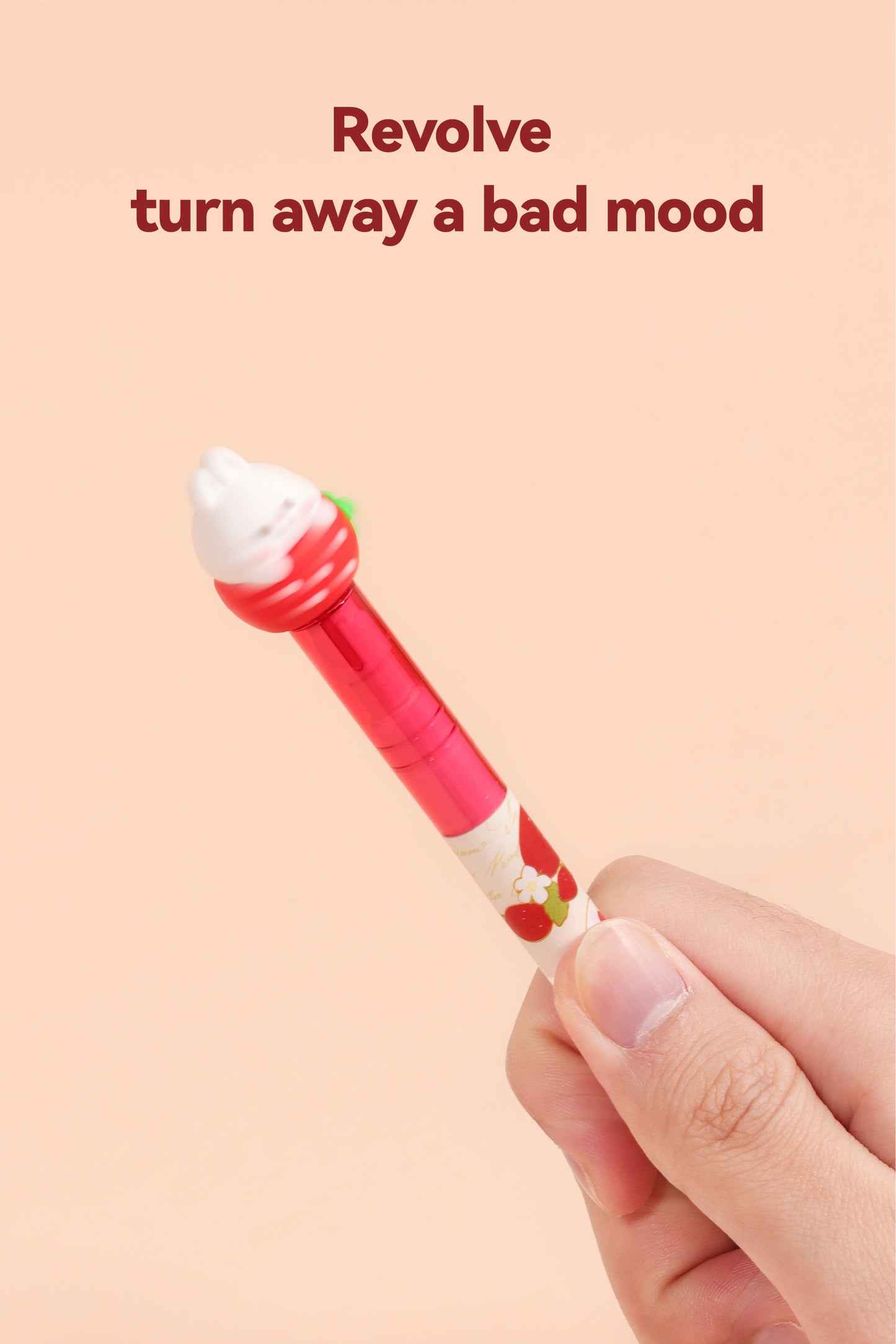 Strawberry Bunny Rotation Pen