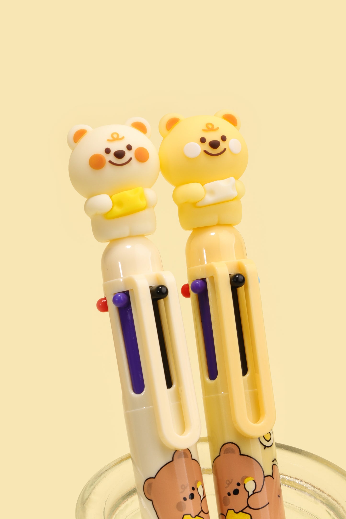 Cheese Bear Six Colours Pen