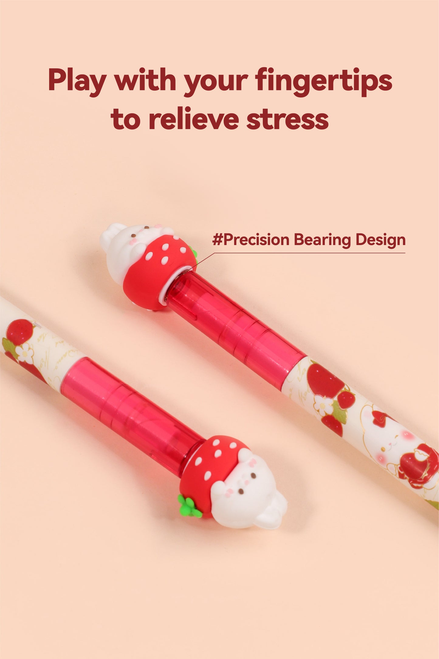 Strawberry Bunny Rotation Pen