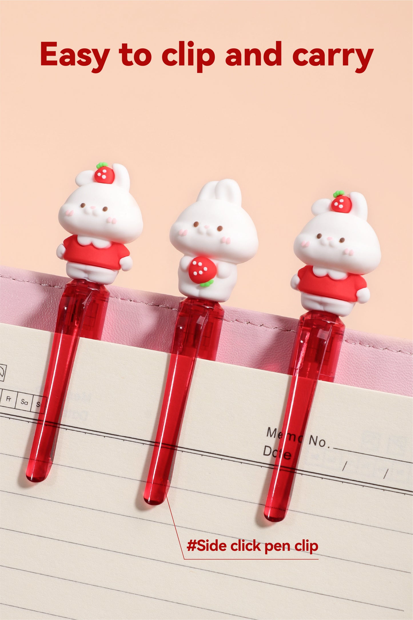 Strawberry Bunny Erasable Pen