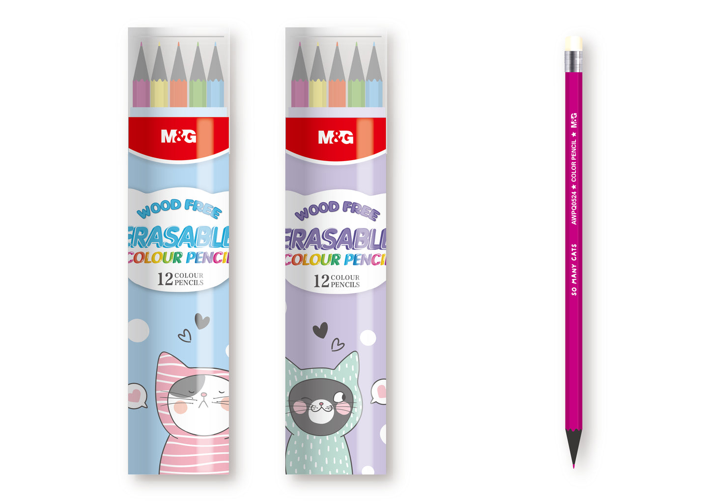 So Many Cat Colour Pencil Set 12 Colours