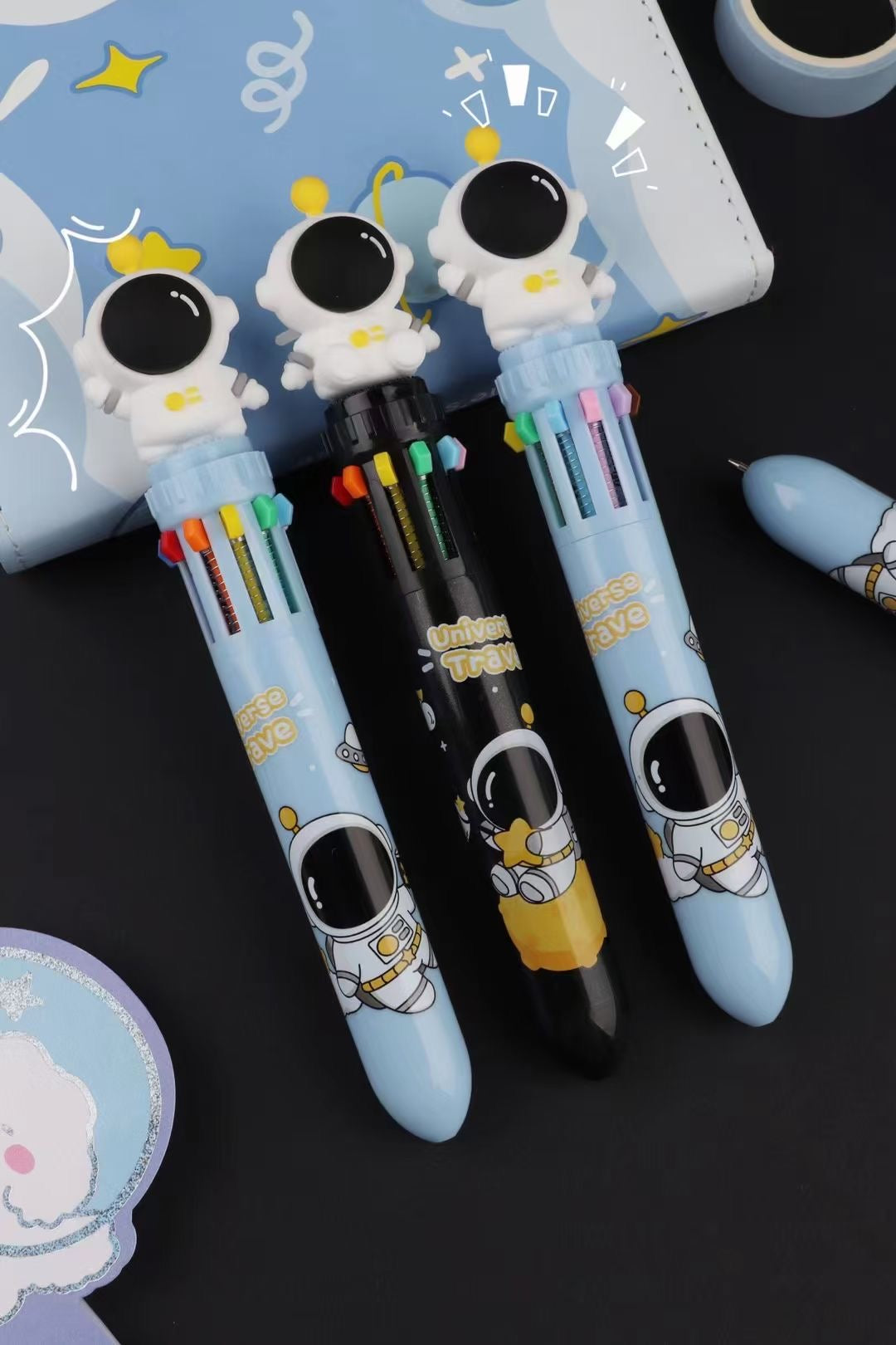 Space Astronaut Ten Colours Pen