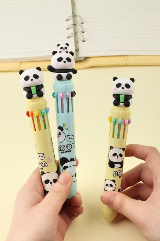 Diligent Panda Ten Colours Pen