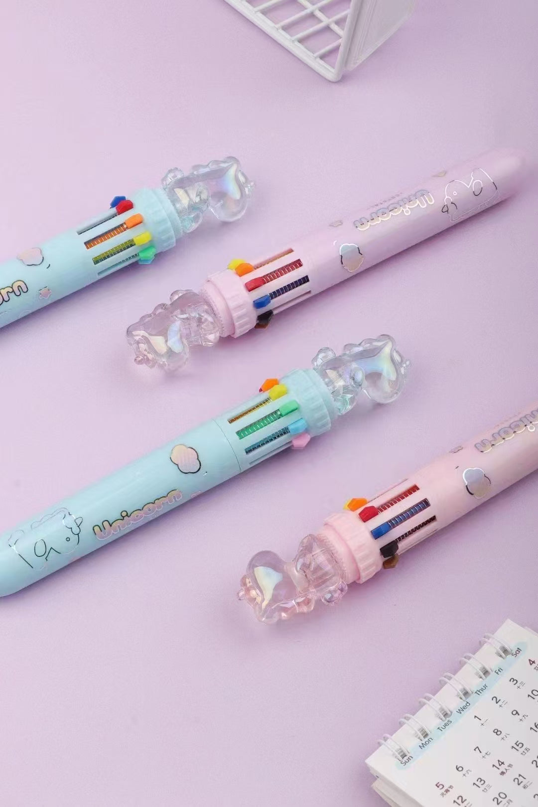 Crystal Unicorn Ten Colours Pen