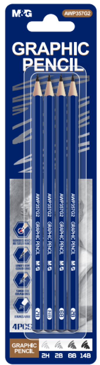 M&G Graphic Pencil 4 PCS set
