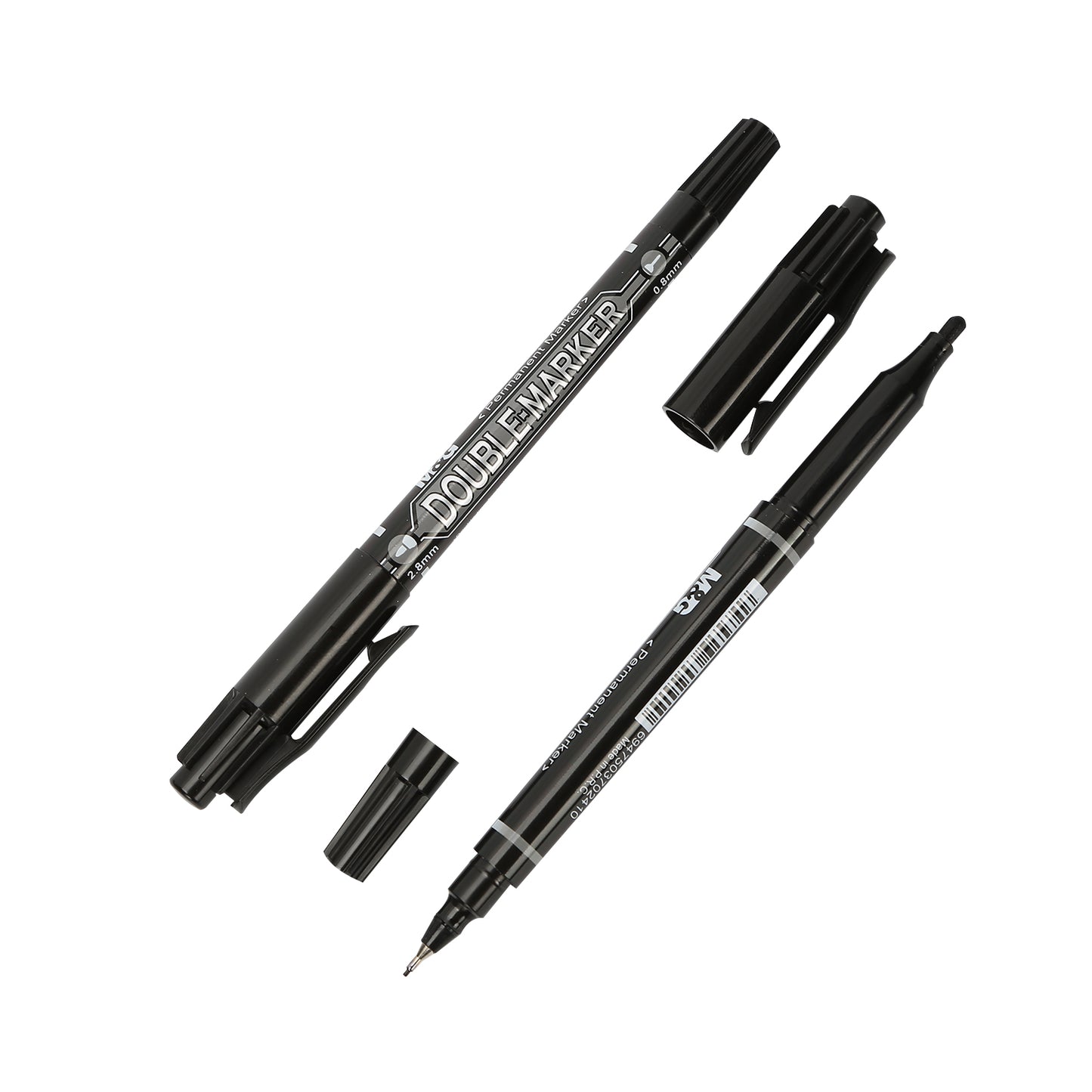 M&G Double Tips Permanent Marker 12 Pieces