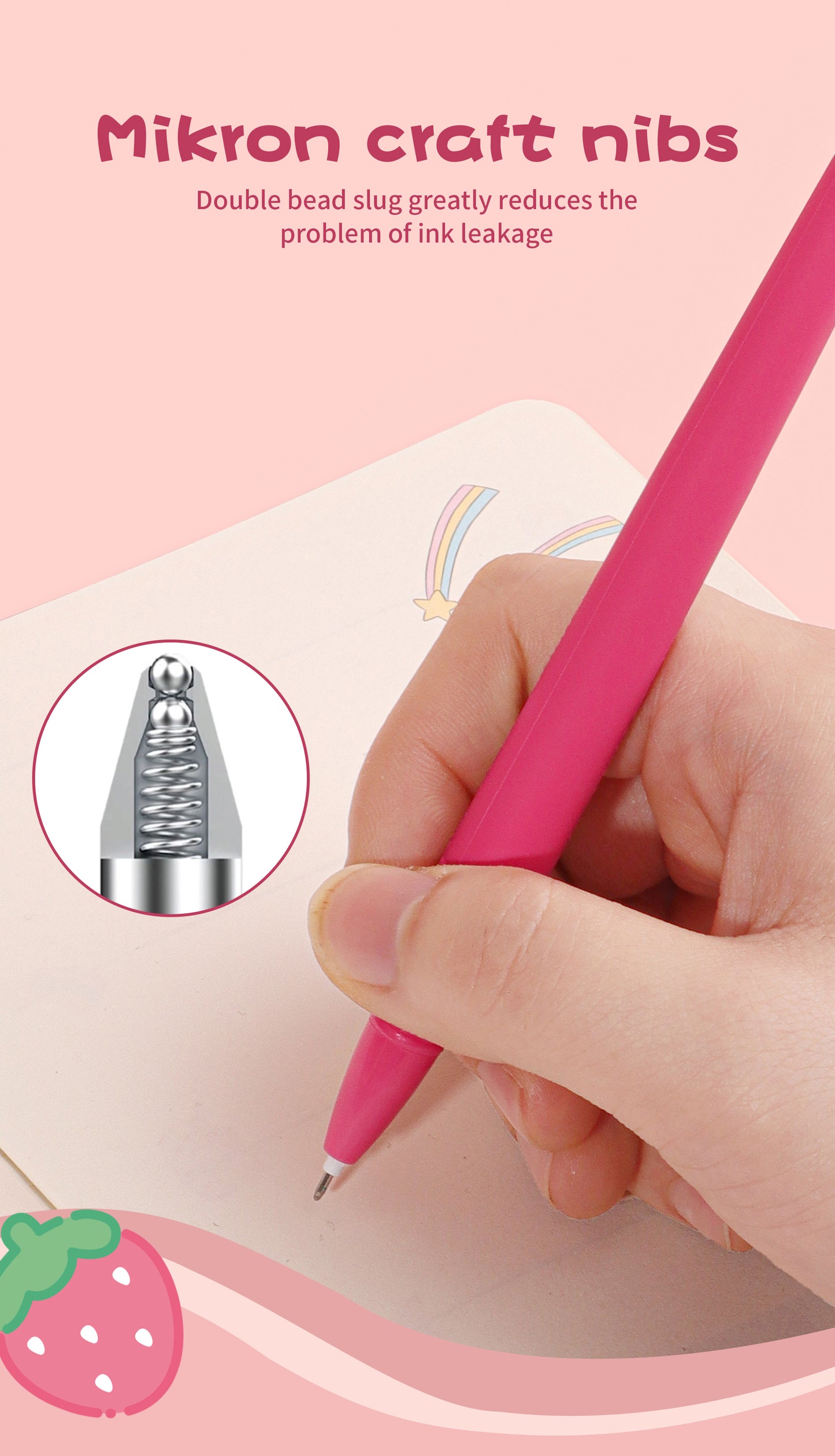 Strawberry Bear Shaking Pen