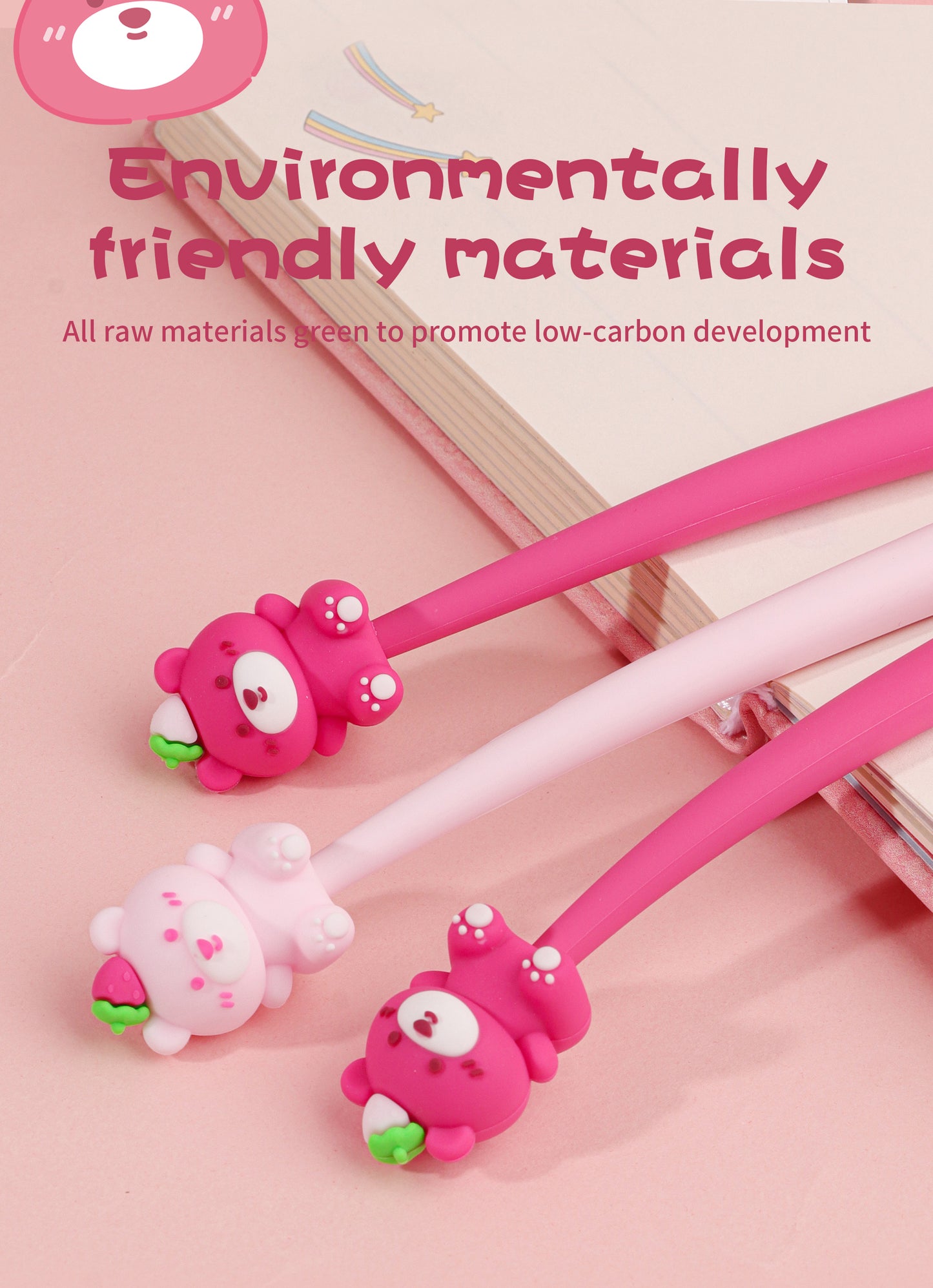 Strawberry Bear Shaking Pen